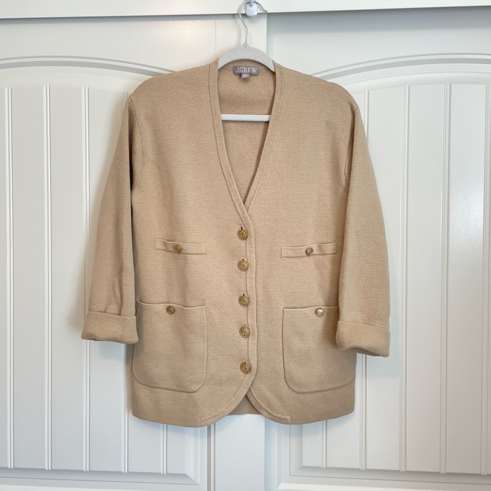 J.Crew Knit Cardigan sweater coat V neck oversized size XXS